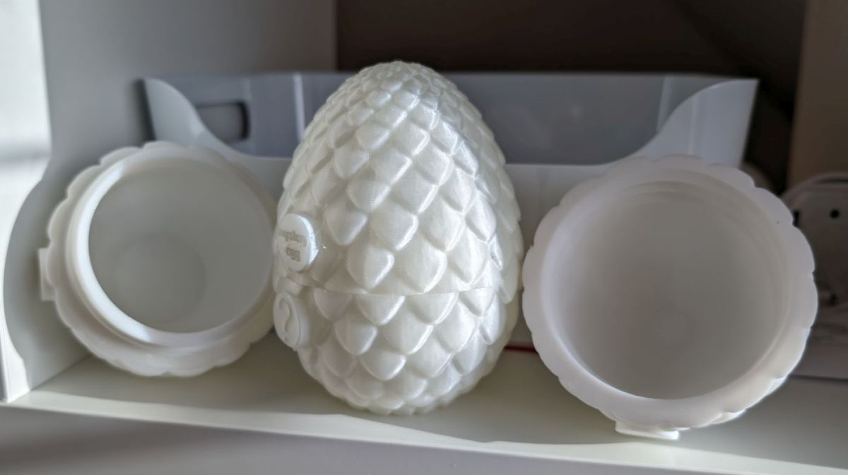 3D gedrucktes Drachenei als Geschenke-Idee